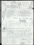 A letter written to Mark Robinson of Teen-Beat from Aaron Freeman Gene Ween