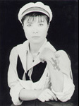 Cath Carroll photographed by Robert Mapplethorpe