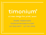 Timonium design website placard