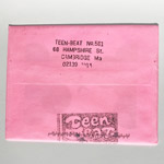 Teen-Beat Holiday Card 2016 2017 envelople back