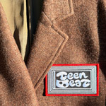 Teenbeat Embroidered Patch on tweed sportscoat
